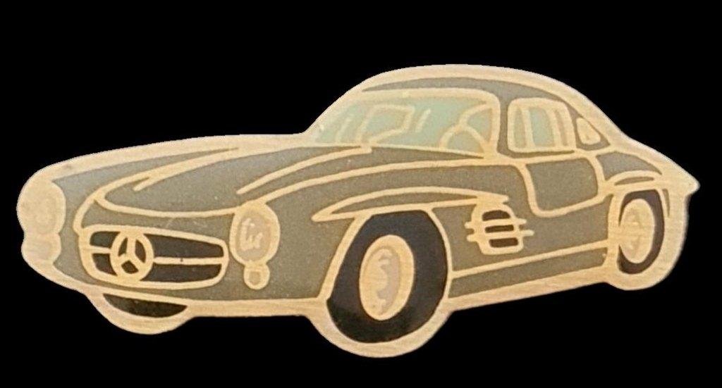 Mercedes- Benz 300 SL type Gullwing grijs epoxy, Verzenden, Nieuw, Transport, Speldje of Pin
