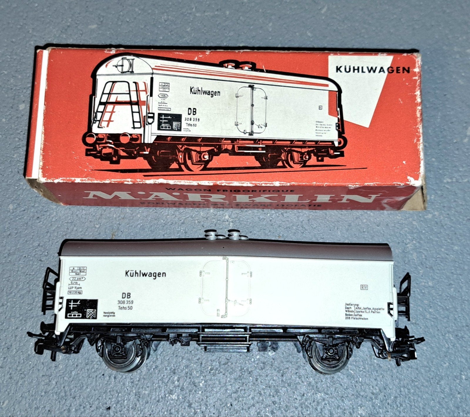 Marklin 4620 koelwagen, Wisselstroom, Wagon, Ophalen of Verzenden, Zo goed als nieuw