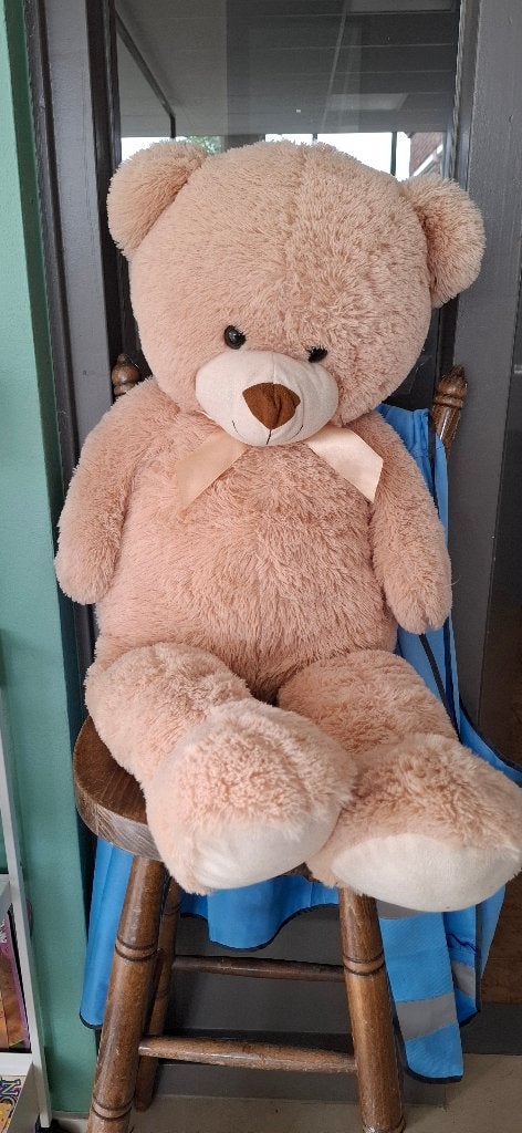 Teddybeer, Kinderen en Baby's, Speelgoed | Knuffels en Pluche, Beer, Nieuw, Ophalen of Verzenden, Beige