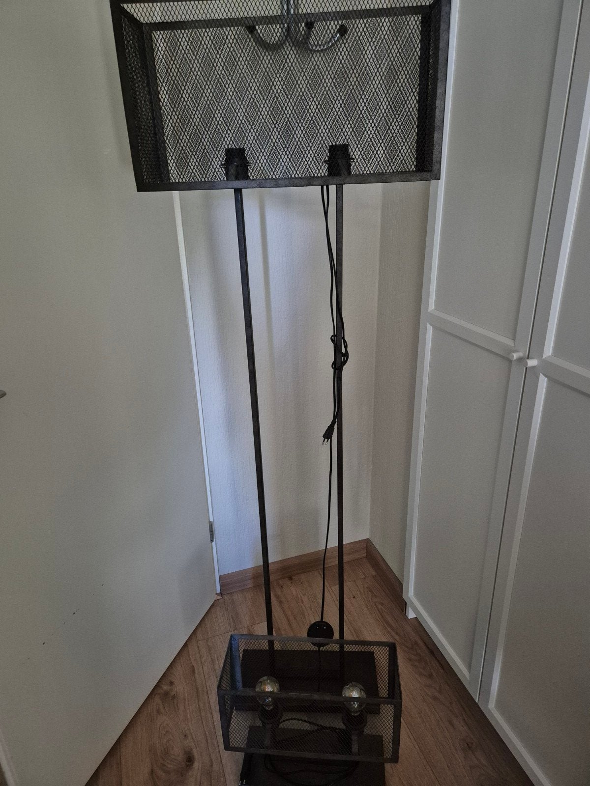 Industrieel Reefs tafel en vloerlamp te koop, Ophalen, Zo goed als nieuw, Minder dan 100 cm