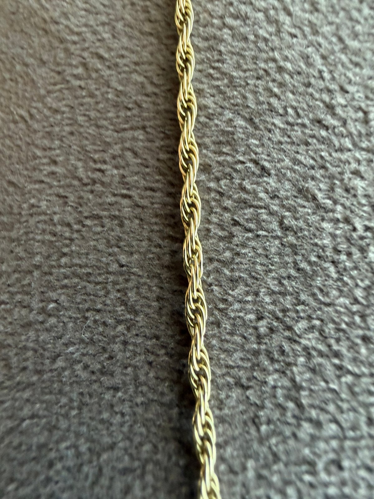 Mooie gouden 18k rope ketting, Ophalen, Zo goed als nieuw, Goud, Goud