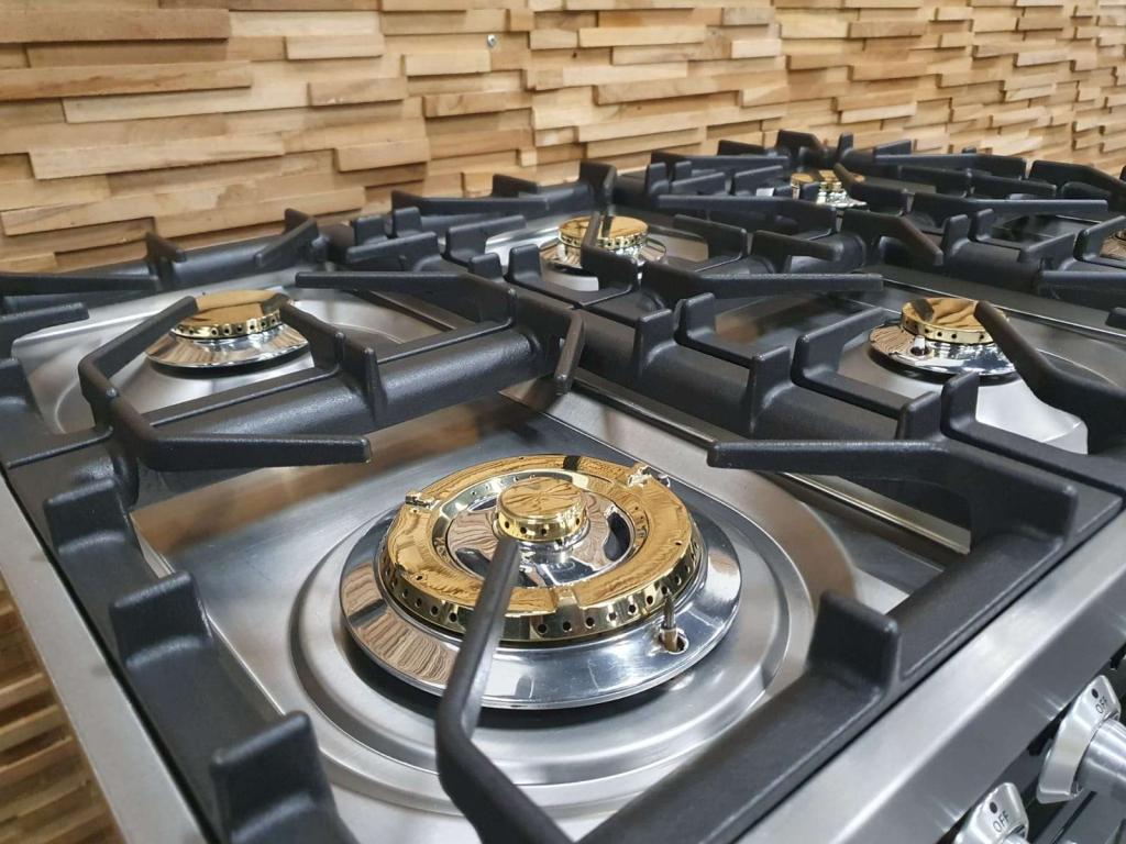 🔥Luxe Boretti Fornuis 90cm hoogglans zwart rvs GASOVEN, Niet ingevuld, 60 cm of meer, Niet ingevuld, Ophalen of Verzenden