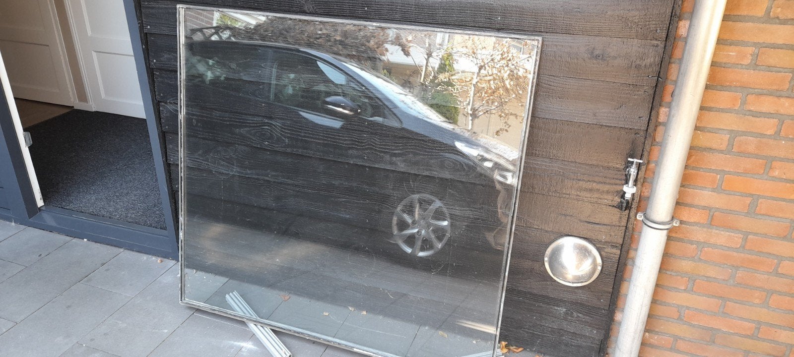 dubbel glas 129,5 x 118,5, Ophalen, 80 tot 120 cm, Gevelraam of Ruit