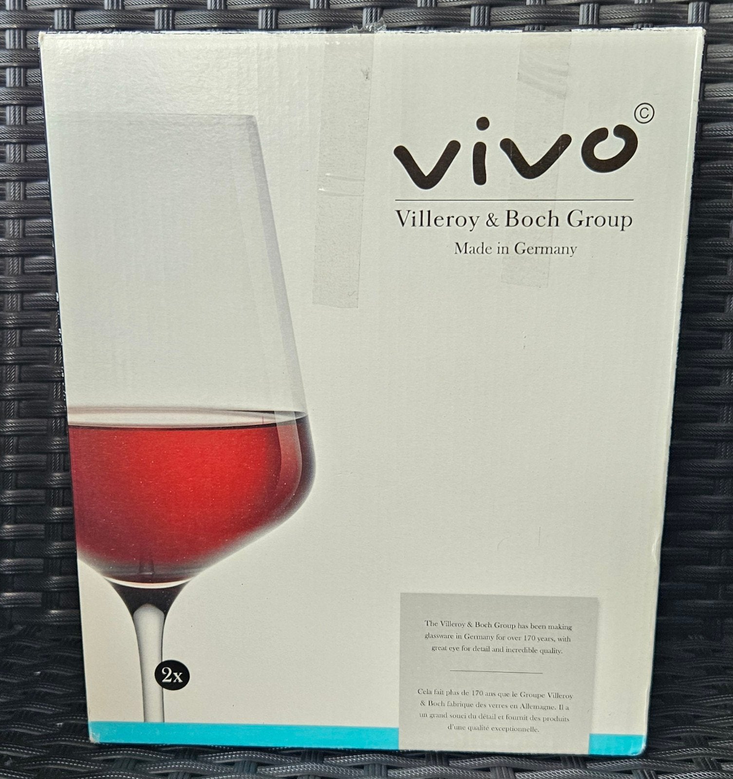 Vivo rode wijn en champagne glazen NIEUW, Ophalen of Verzenden, Nieuw
