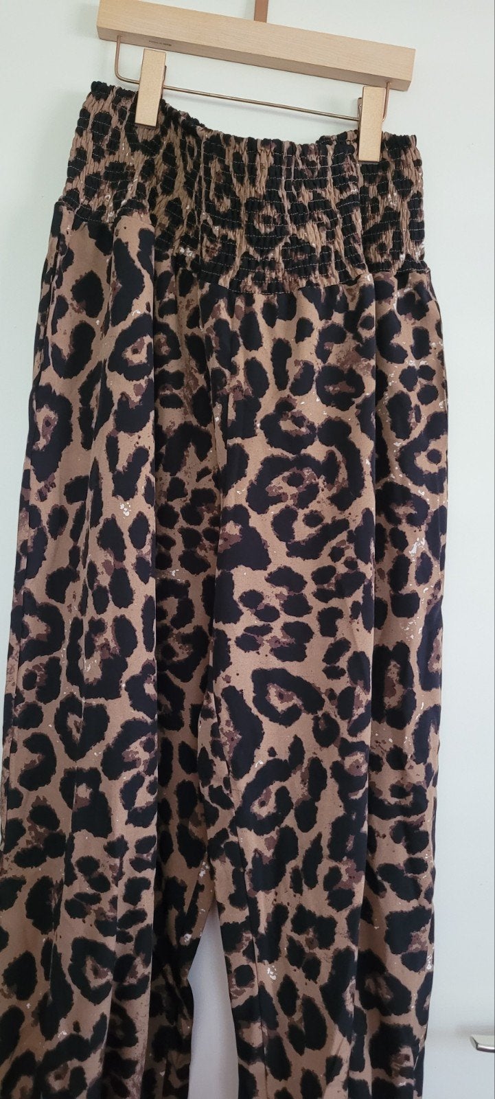 Zachte soepel wijde tijgerprint broek XL, Ophalen of Verzenden, Zo goed als nieuw, Bruin, Lang