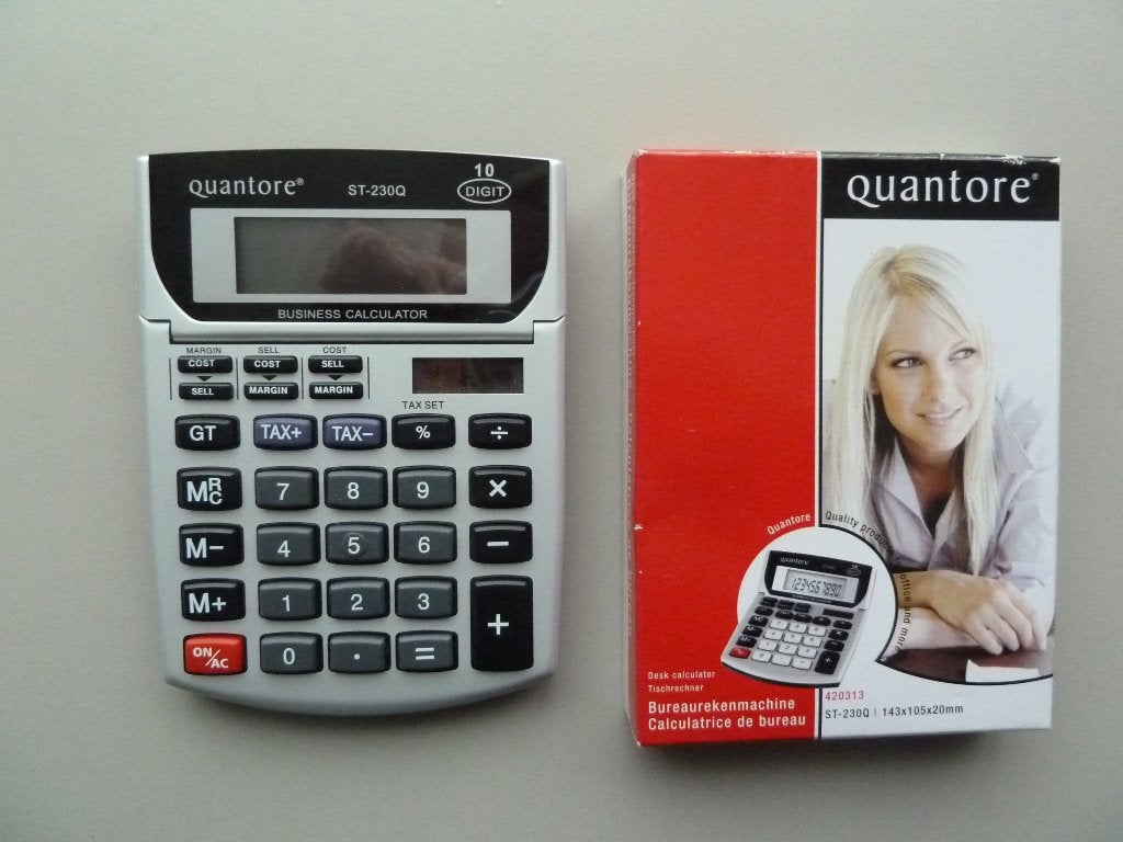 Quantore ST-230Q Bureaurekenmachine nieuw in verpakking, Ophalen of Verzenden, Nieuw