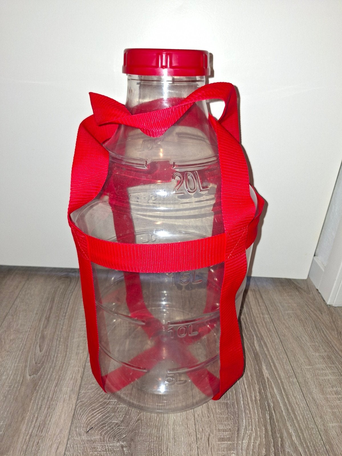 Nieuwe Gistingsfles 20L met waterslot en draagband, Ophalen of Verzenden, Nieuw