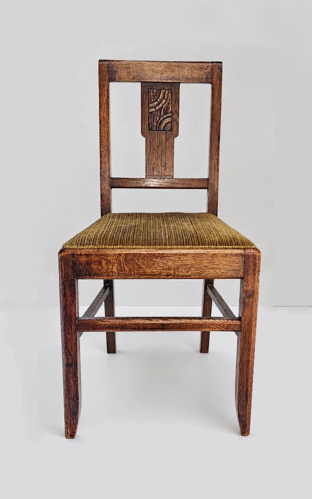 Uniek antiek houten stoeltje / art deco, Ophalen