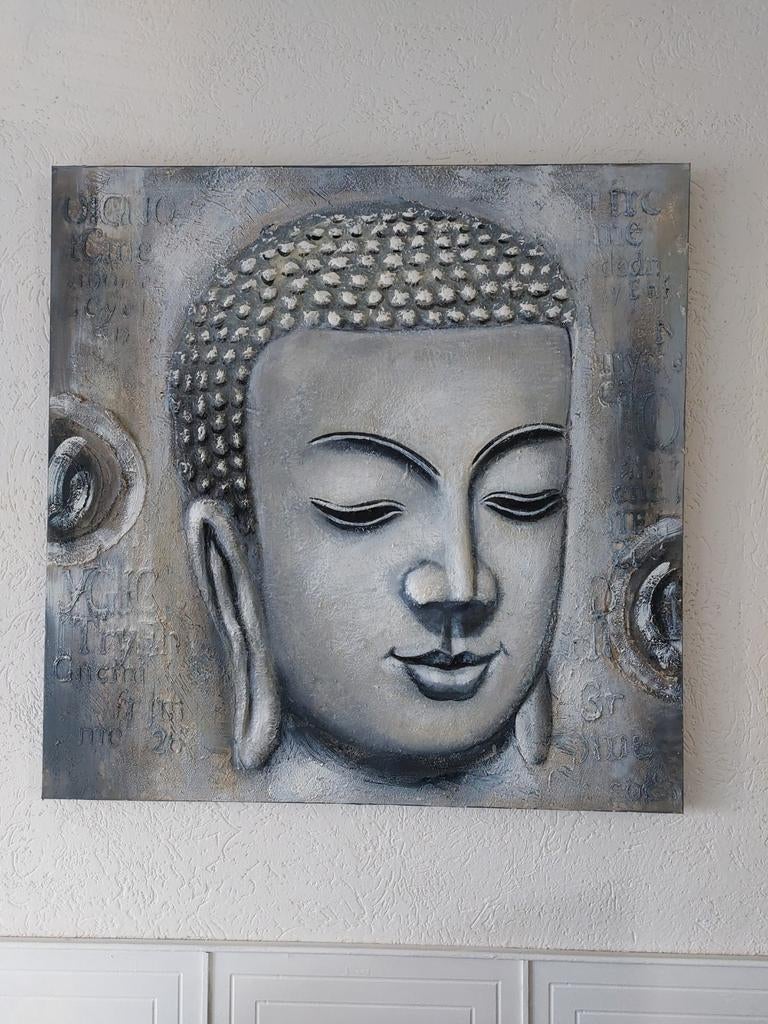 Boeddha op canvas 1 m x 1 m, Ophalen