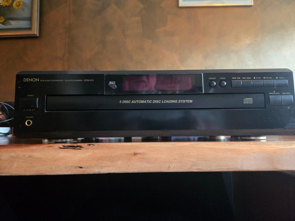 Denon DCM-270 5-disc CD-wisselaar (met afstandsbediening), Ophalen of Verzenden, Gebruikt, Overige merken, Wisselaar