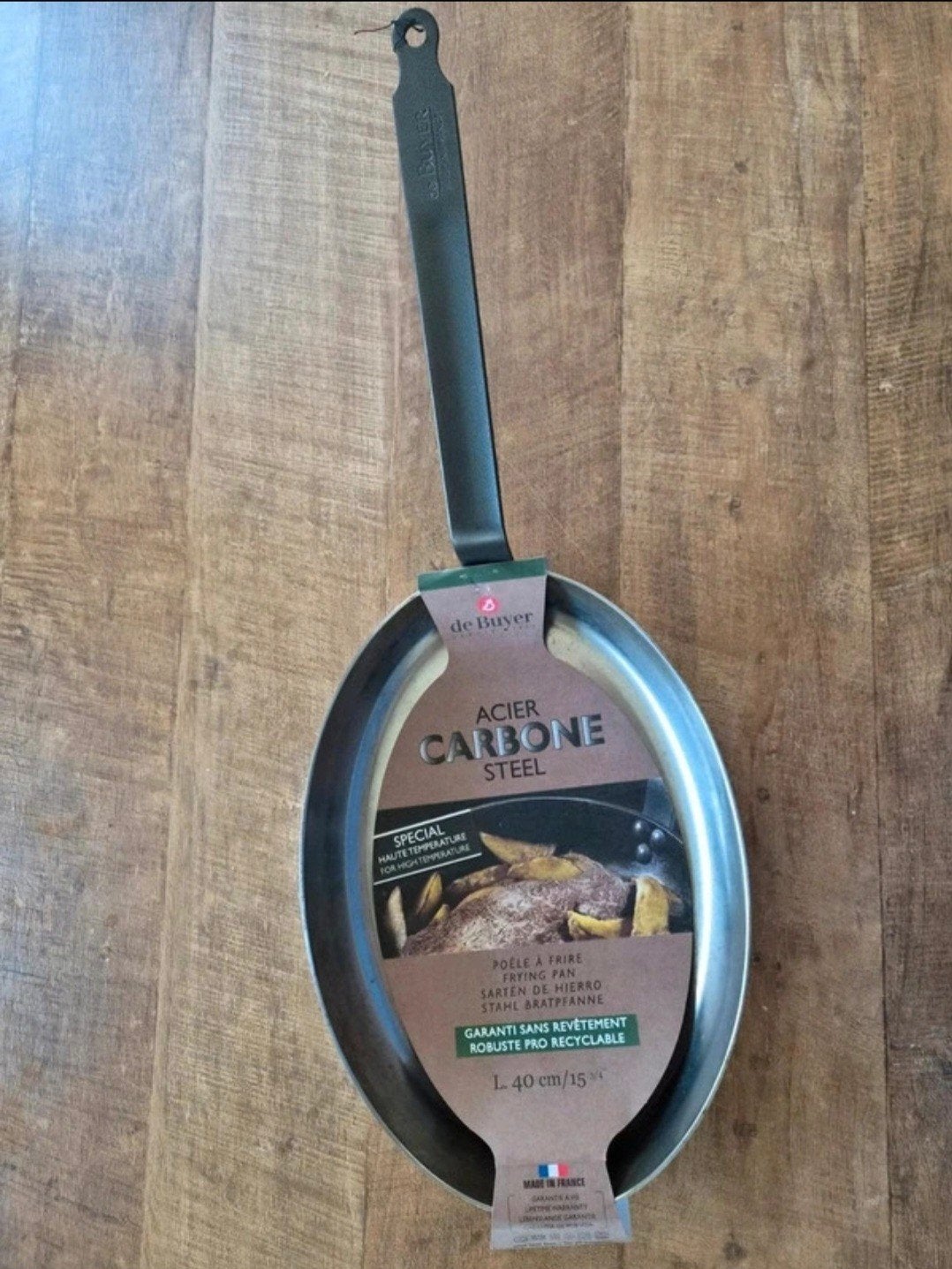 Nieuwe De Buyer Carbon Steel Pan (40 cm), De Buyer, Nieuw, Ophalen of Verzenden, Geschikt voor inductie