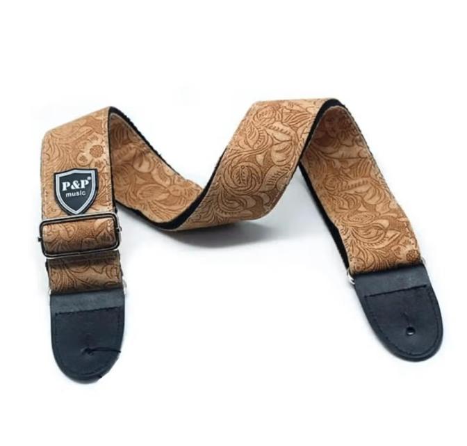 Luxe gitaarband / gitaarriem van Denim en Katoen (88-136cm), Ophalen of Verzenden, Nieuw, Elektrische gitaar