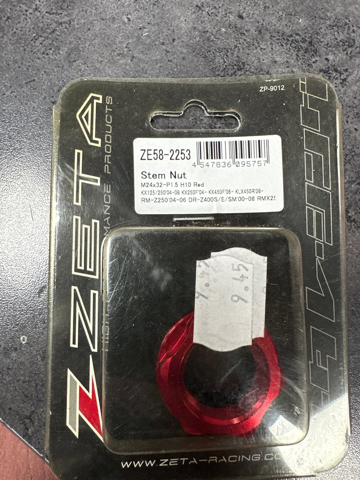 Zeta Stem Nut M24x32-P1.5 H10 Rood - Nieuw, Ophalen of Verzenden