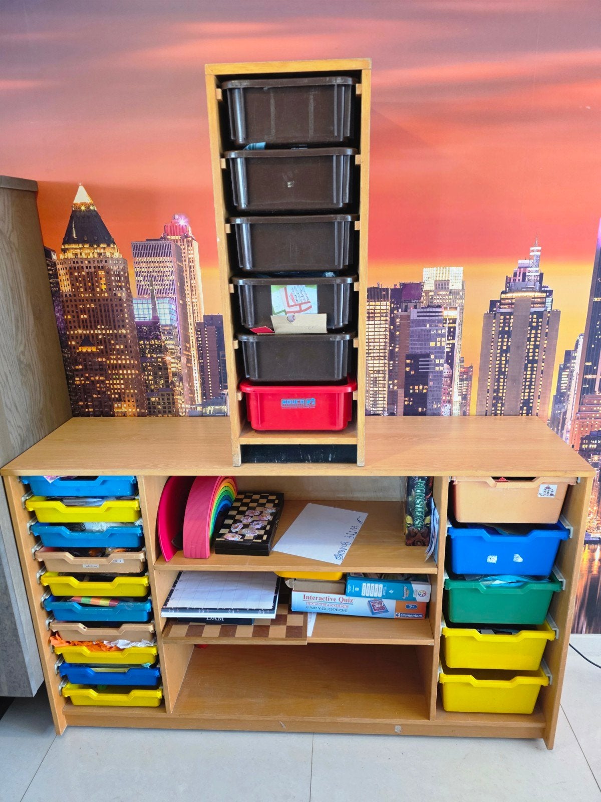 Schilte Schoolkast / Rolf Kast / Educo / Montessori Kast, Ophalen, Gebruikt