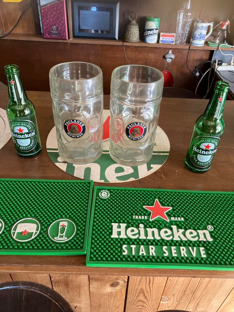 Paulaner München Bierpullen - Set van 2, Ophalen, Gebruikt, Bierglas