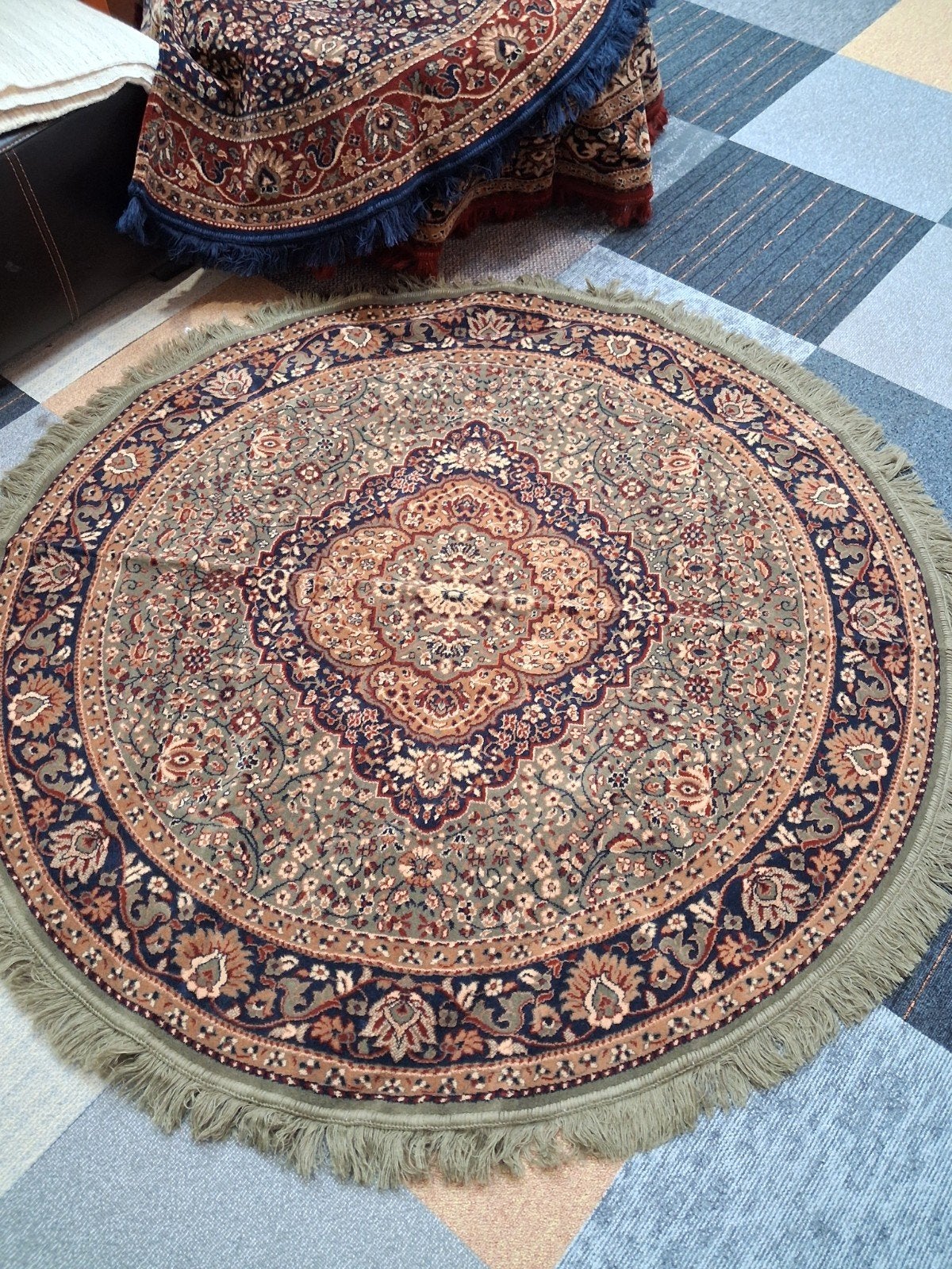 Nieuw rond wollen tafelkleed - 150 cm, Rond, Nieuw, Ophalen of Verzenden, Wol