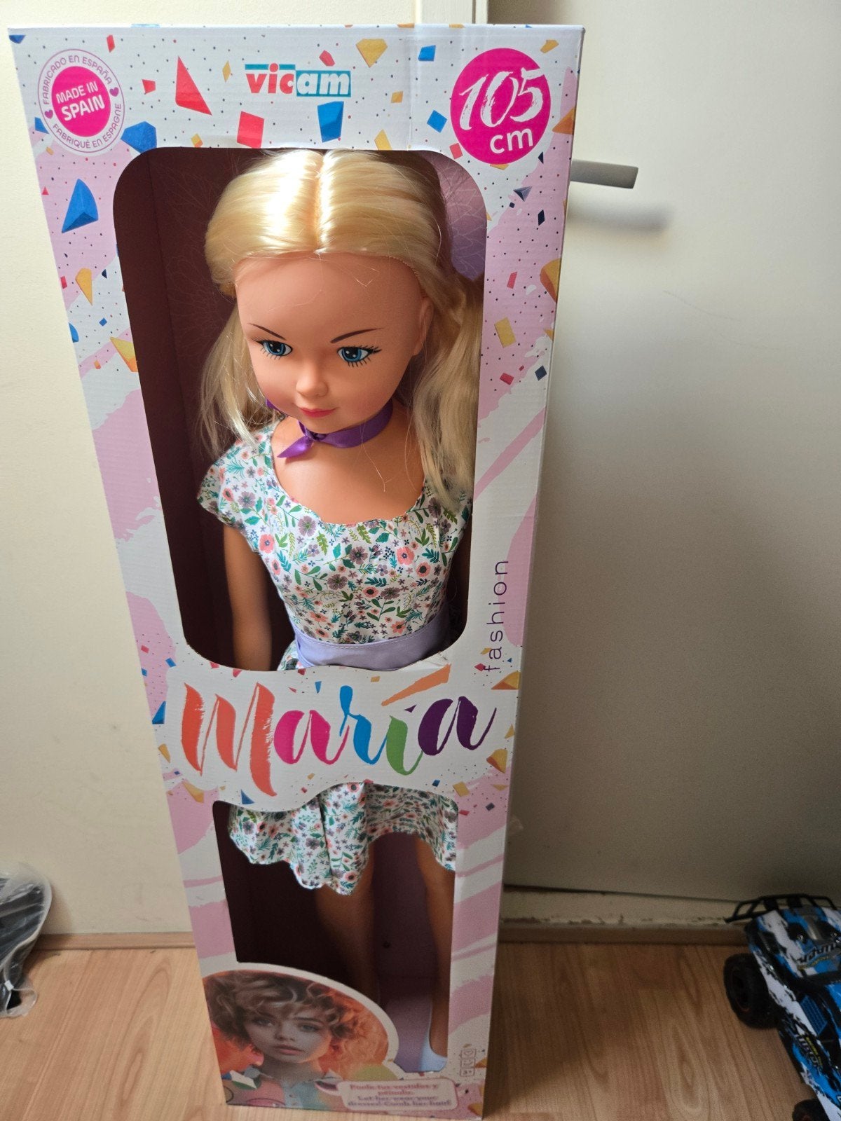 Grote Vicam Maria pop 105 cm - Nieuw in doos, Ophalen, Nieuw, Babypop