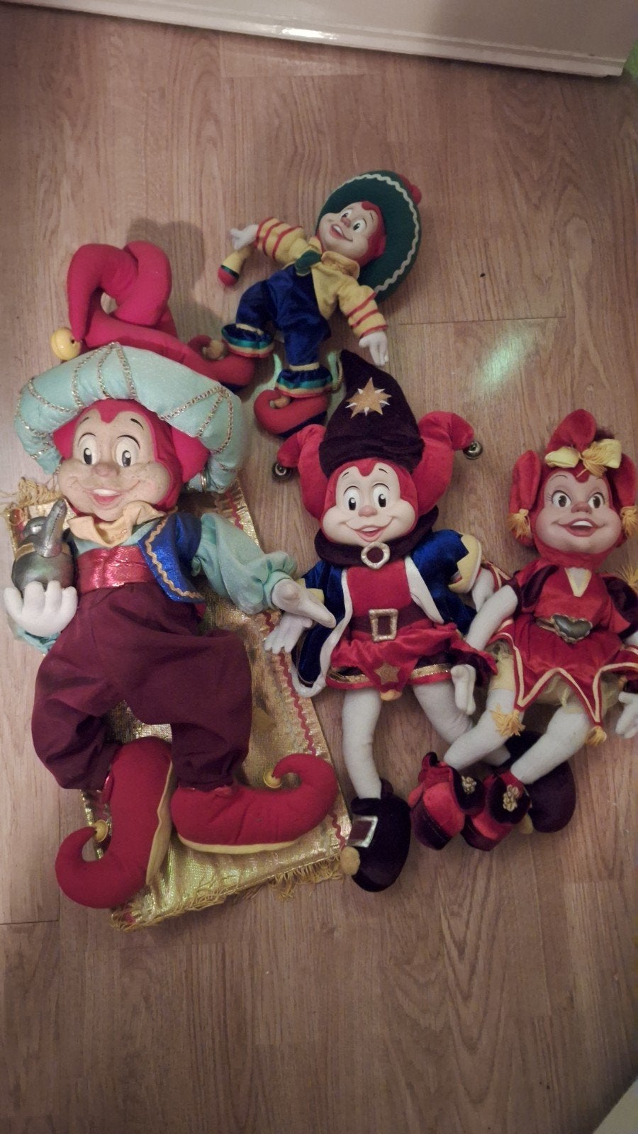 Oude Efteling poppen - Set van 4, Verzamelen, Efteling, Zo goed als nieuw, Beeldje of Poppetje, Ophalen