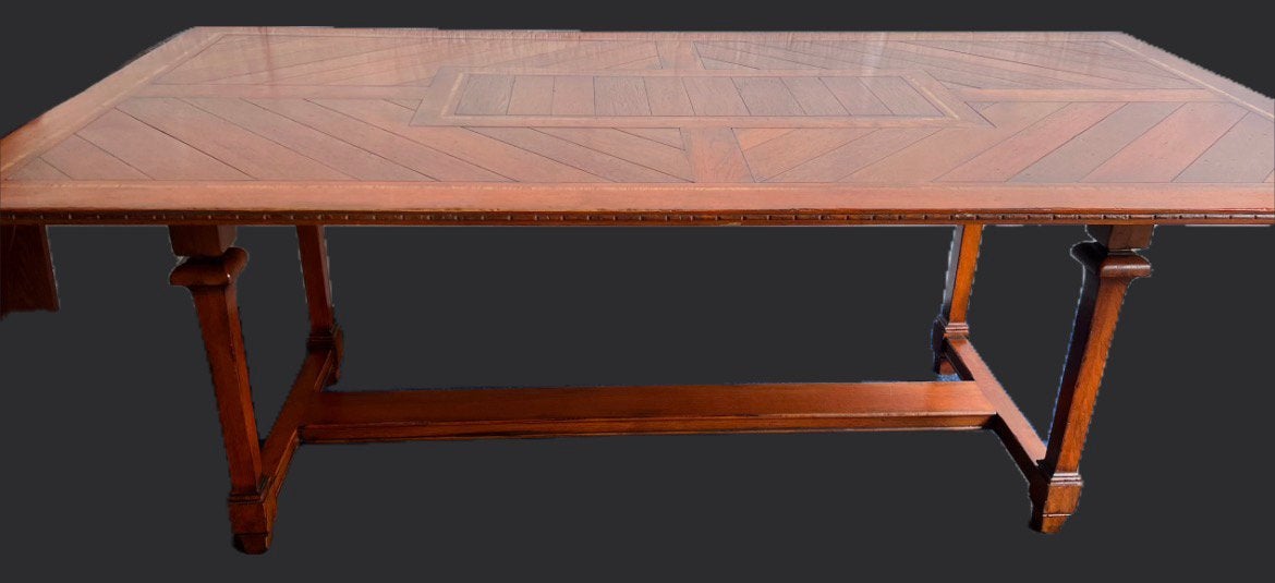 Jugendstil Kersenhout Schuitema Eetkamer Tafel, Ophalen of Verzenden