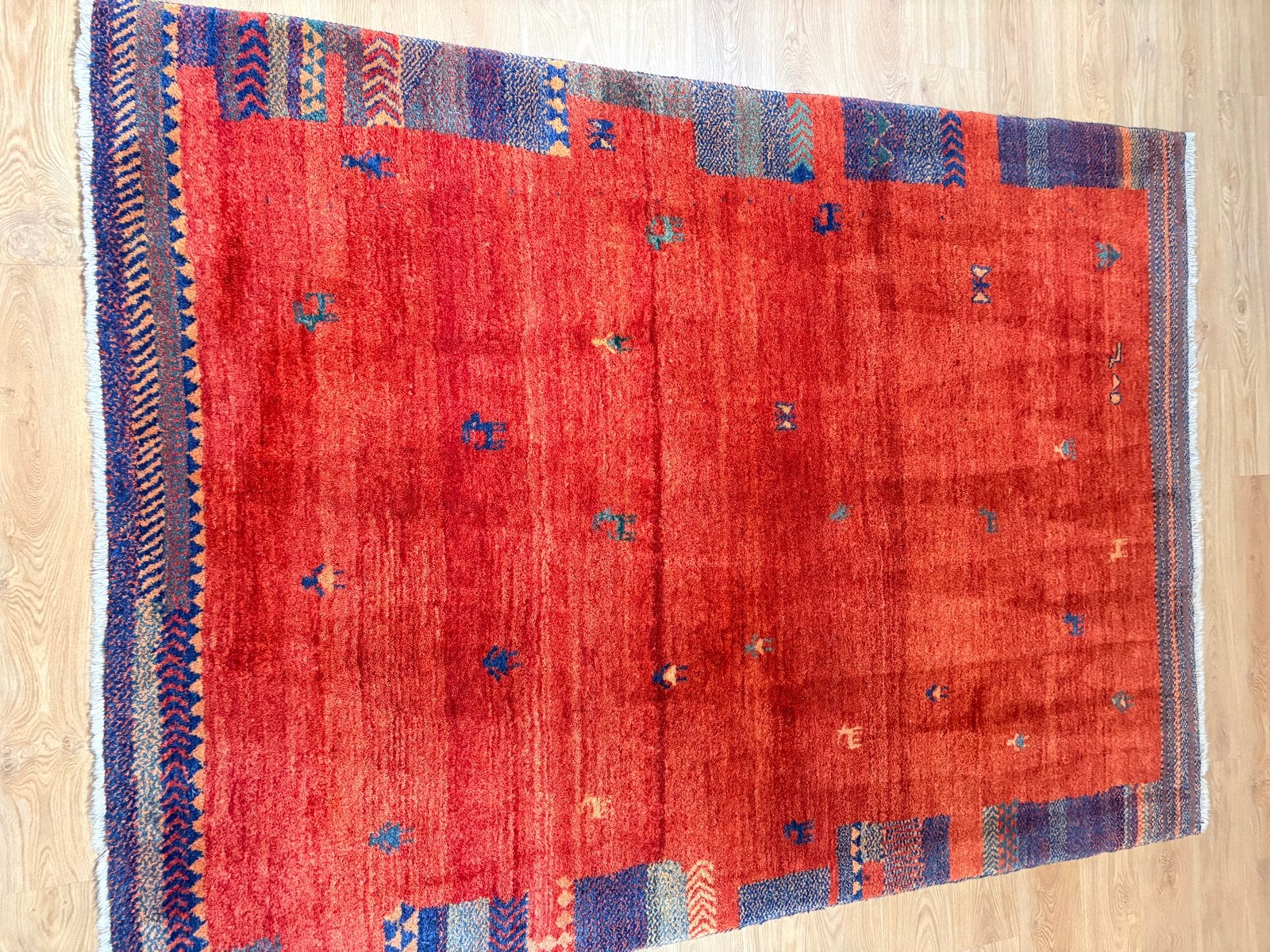 Prachtig handgeknoopt Perzisch Gabbeh tapijt - 175x246 cm, Huis en Inrichting, Ophalen, 150 tot 200 cm, 200 cm of meer, Zo goed als nieuw