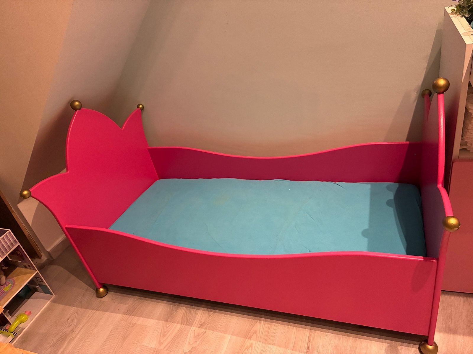 Prinsessenbed 150x70 cm inclusief matras, Ophalen, Gebruikt, 190 cm of minder, Overige kleuren