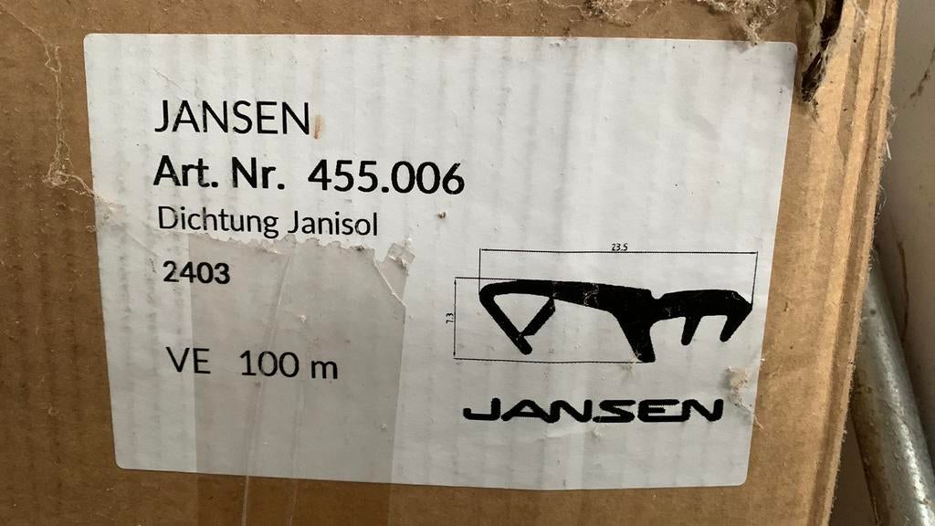 Jansen tochtrubber stalen ramen en deuren, Doe-het-zelf en Verbouw, Minder dan 4 cm, Overige materialen, Nieuw, Ophalen of Verzenden