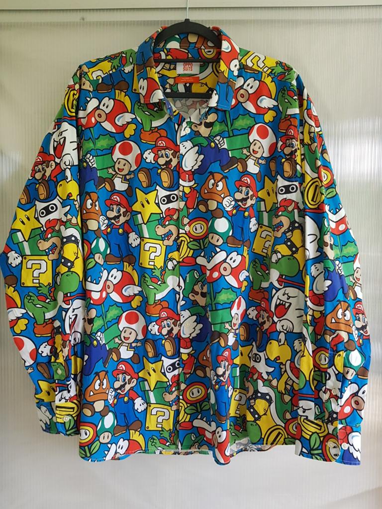 Opposuits blouse 3XL Super Mario, Overige kleuren, Opposuits, Ophalen of Verzenden, Zo goed als nieuw