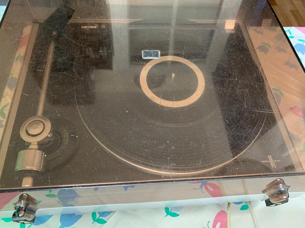 Philips 22GA437 Draaitafel - Werkt, nieuwe snaar, Ophalen of Verzenden, Gebruikt, Platenspeler, Philips