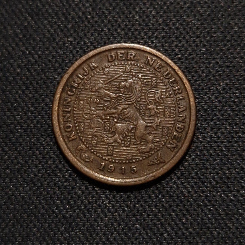 1/2 cent 1915, Verzenden, Koningin Wilhelmina, Overige waardes, Losse munt