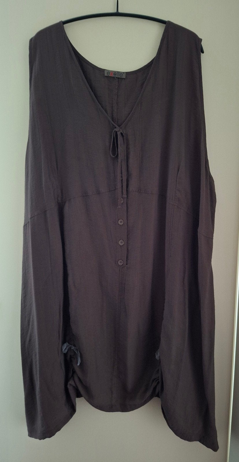 Exelle - tuniek met ophaal - maat XL 58/60, Exelle, Bruin, Blouse of Tuniek, Ophalen of Verzenden