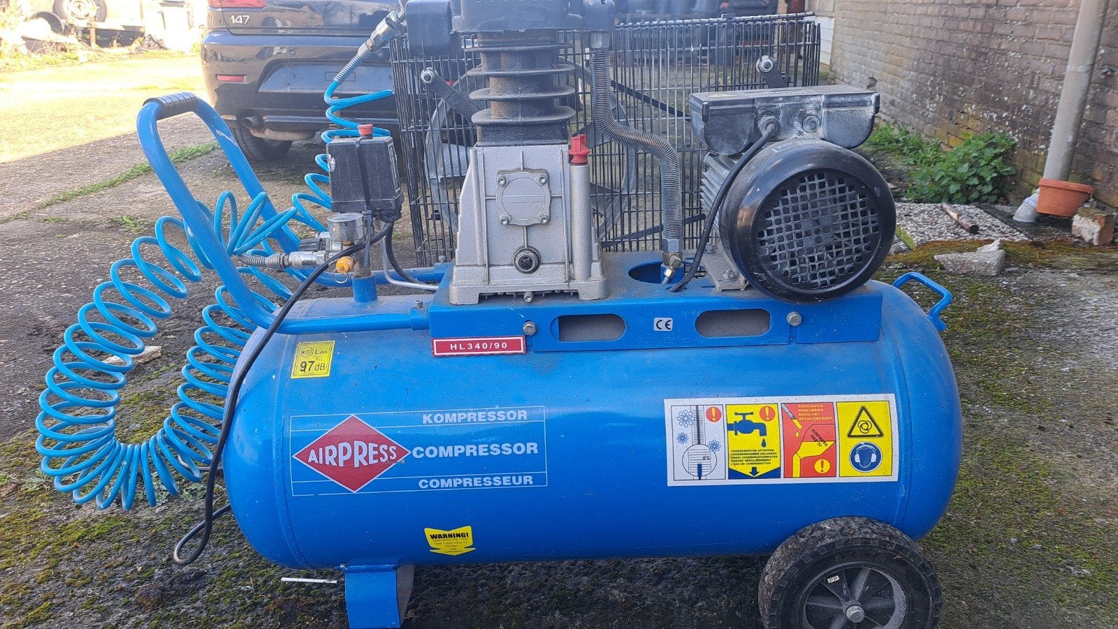 Airpress Compressor HL 340/90 - 2015, Ophalen, Gebruikt, 25 tot 100 liter, 200 tot 400 liter/min