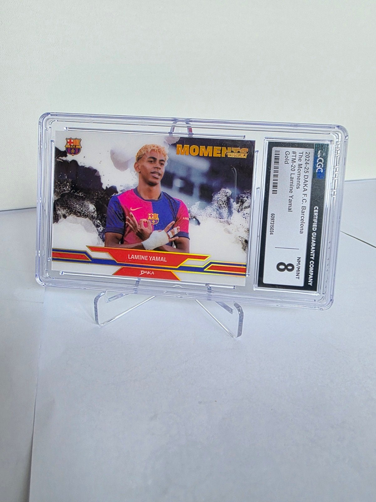 Lamine Yamal 08/10 FC Barcelona Spelerskaart Graded 8, Ophalen of Verzenden