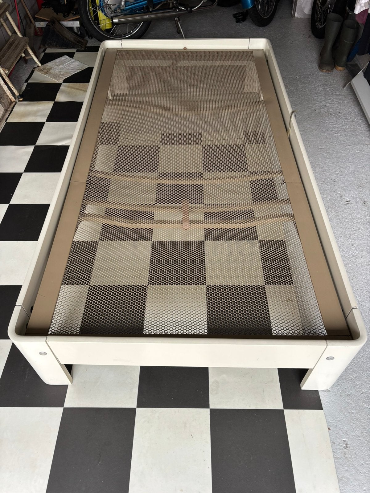 Auping Auronde., Ophalen, 100 cm, Eenpersoons, Wit