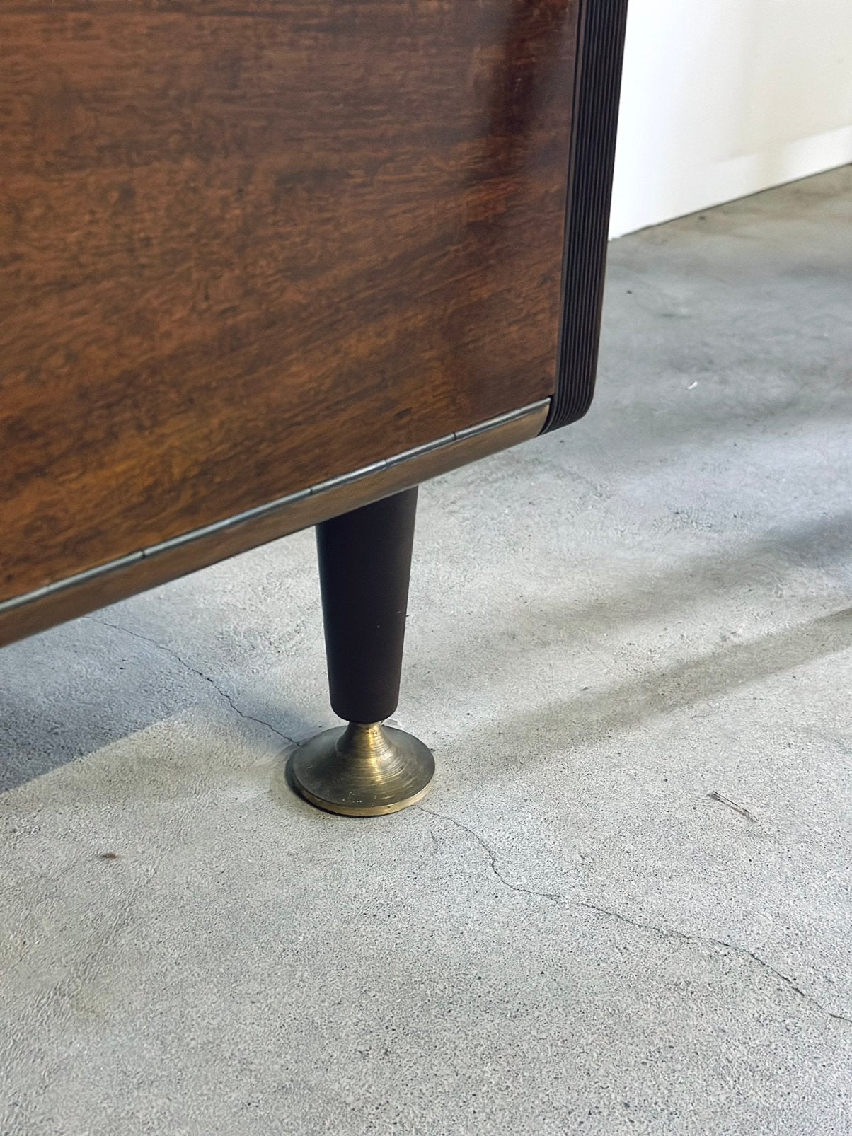 Vintage wandmeubel modulair A.A. Patijn hout jaren 50/60/70, Huis en Inrichting, Kasten | Wandmeubels, 250 tot 300 cm, Gebruikt