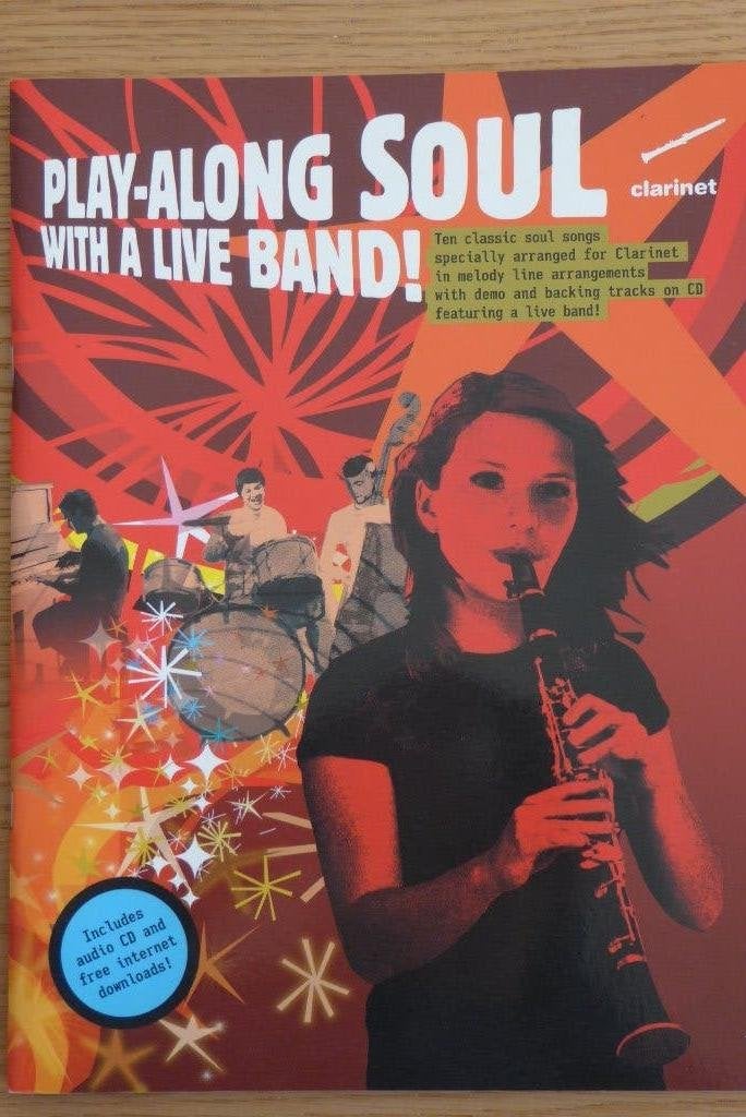 Soul Play-along with a Live Band -inclusief CD (Klarinet), Muziek en Instrumenten, Bladmuziek, Ophalen of Verzenden, Zo goed als nieuw