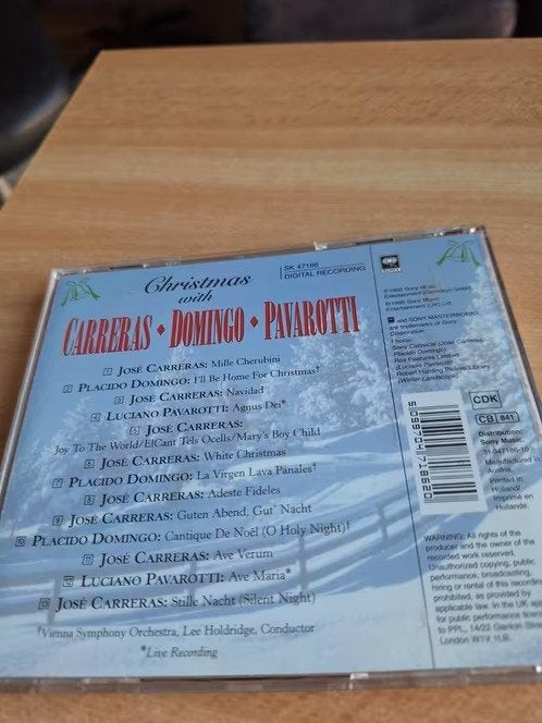 Cd christmas with the 3 tenors hh, Cd's en Dvd's, Ophalen of Verzenden, Zo goed als nieuw, Kerst