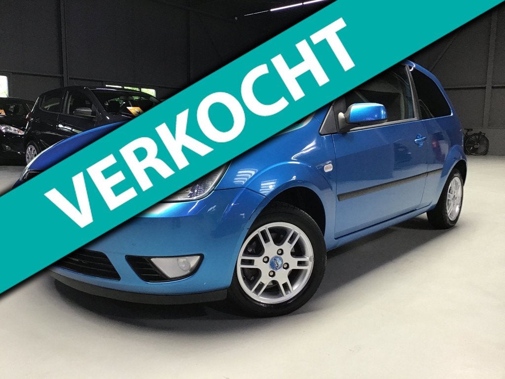 Ford Fiesta 1.4-16V Futura I New Apk + Kln Brt + Remmen I Ai, Voorwielaandrijving, 4 cilinders, Blauw, Metallic lak