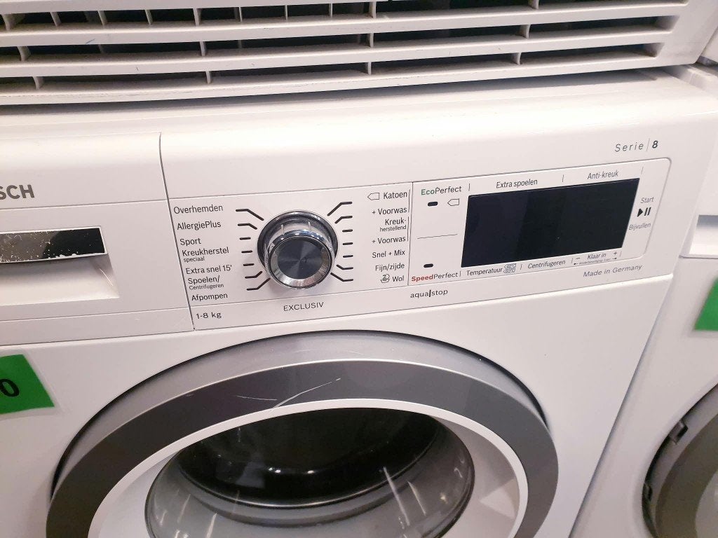 bosch wasmachine 8kg 1600tpm a+++ inc 6 mnd garantie, Ophalen, 1200 tot 1600 toeren, 8 tot 10 kg, Energieklasse A of zuiniger