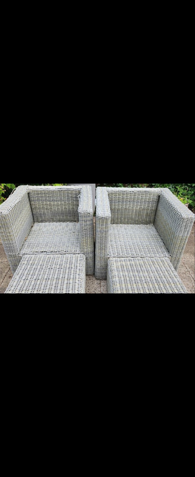 2 tuinbanken, Tuin en Terras, Kunststof, Gebruikt, Stoel, Tuinset