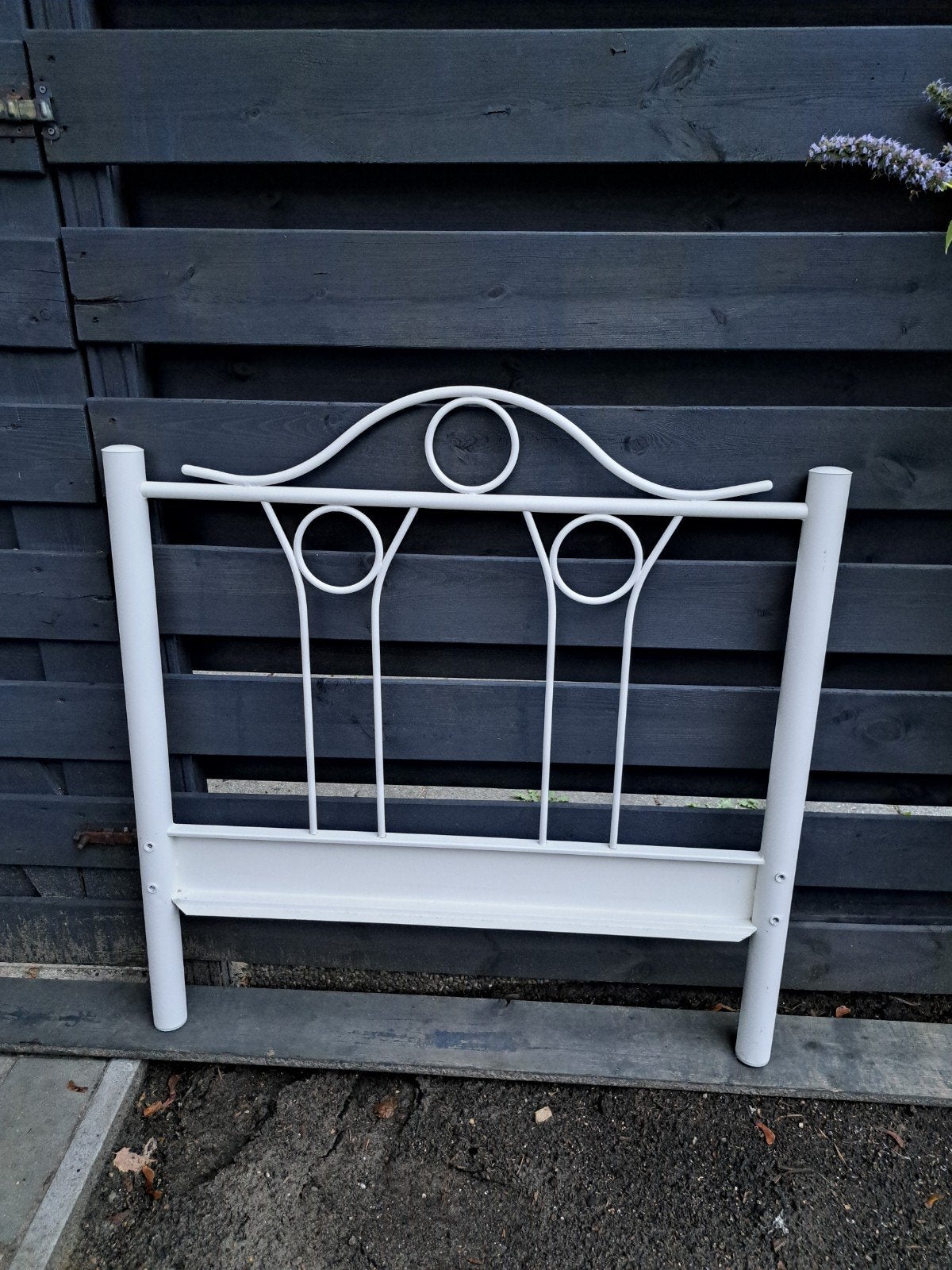 Eenpersoonsbed met lattenbodem en hoofdbord, Ophalen, Gebruikt, 90 cm, Eenpersoons