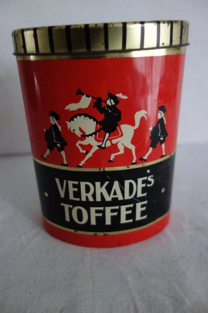 Verkade blik Toffee, Verzamelen, Ophalen of Verzenden, Zo goed als nieuw, Koek(jes), Verkade