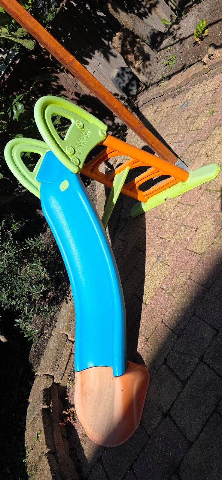 Feber water glijbaan voor kinderen - Blauw/Groen/Oranje, Ophalen, Gebruikt, Glijbaan
