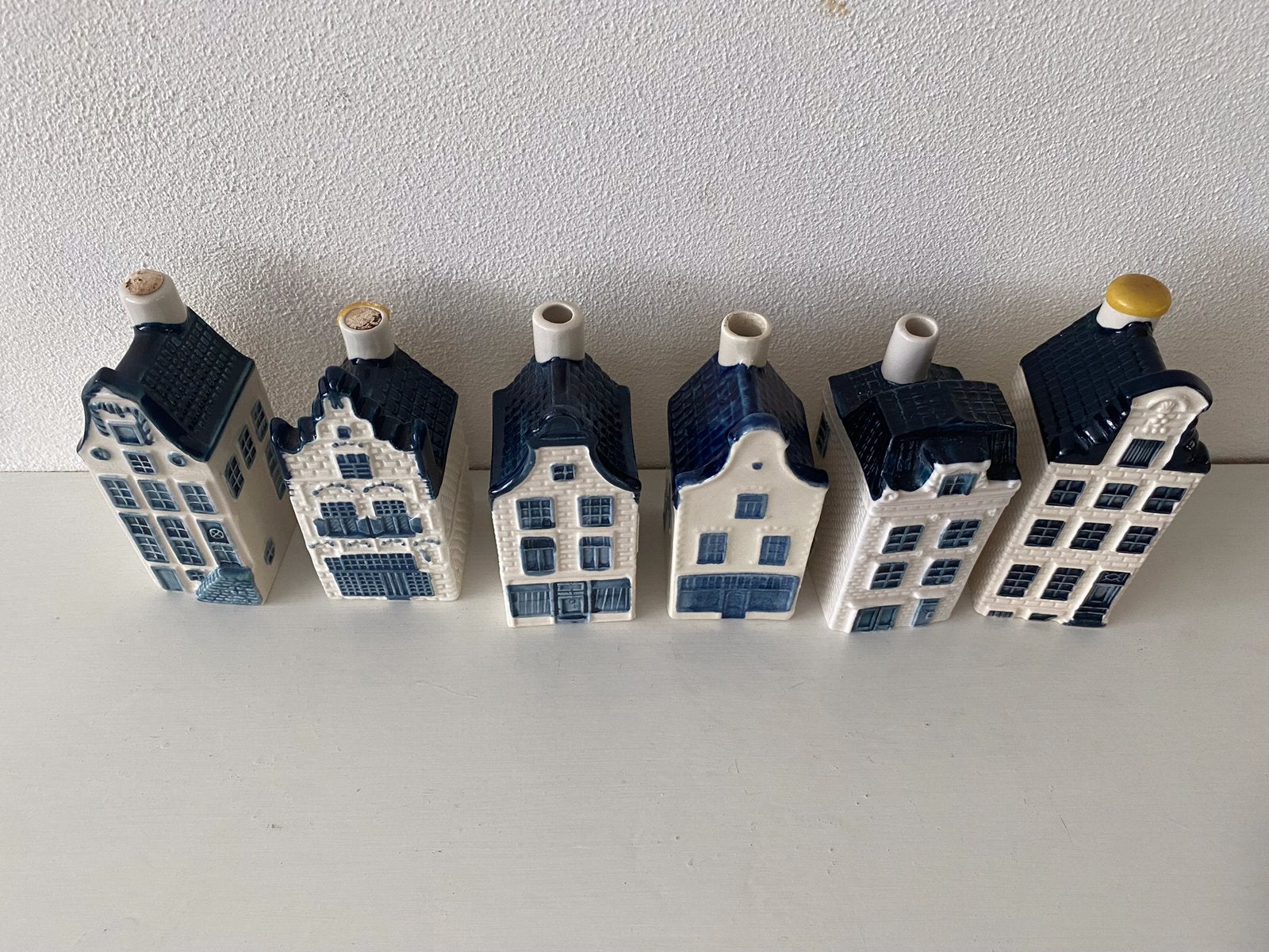 KLM Huisjes 6 stuks, Verzamelen, KLM Huisjes, Ophalen of Verzenden, Zo goed als nieuw