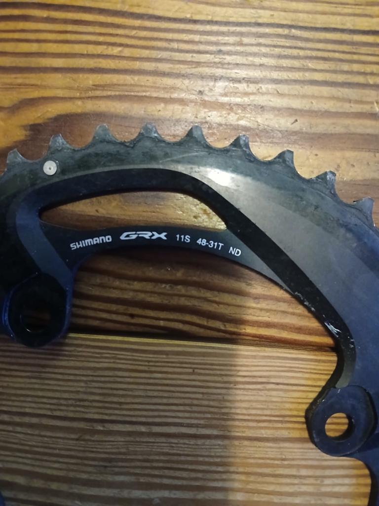 SHIMANO GRX FC-RX810-2 KETTINGBLAD BUITEN DUBBEL 11 SPEED, Ophalen, Gebruikt, Overige typen