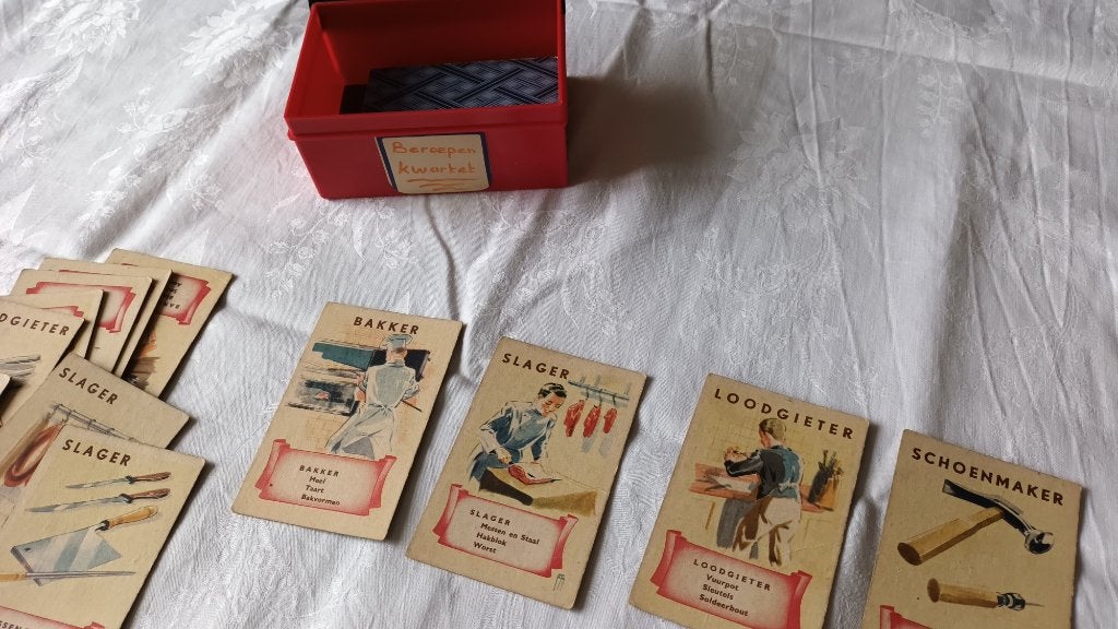 beroepen kwartet nostalgisch, Verzamelen, Ophalen of Verzenden, Gebruikt, Kwartet(ten)