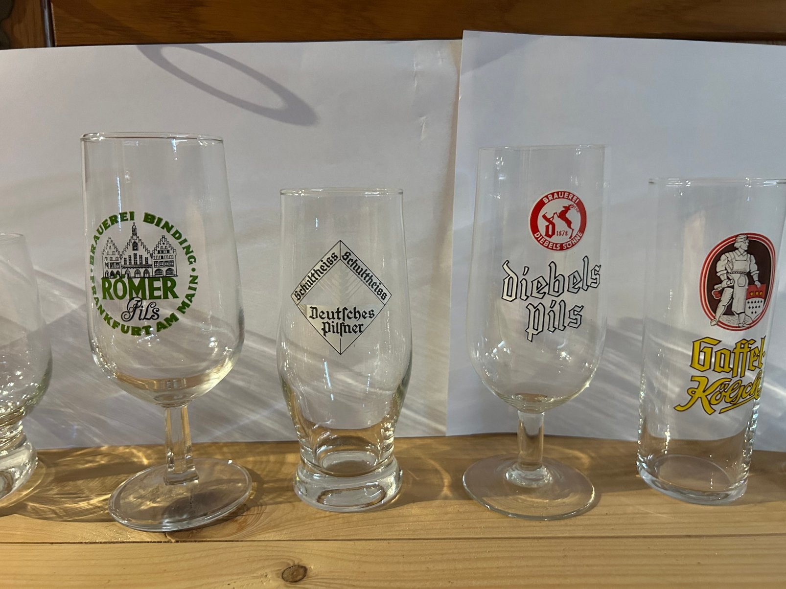 Te koop bierglazen, Ophalen of Verzenden, Nieuw, Glas of Glazen
