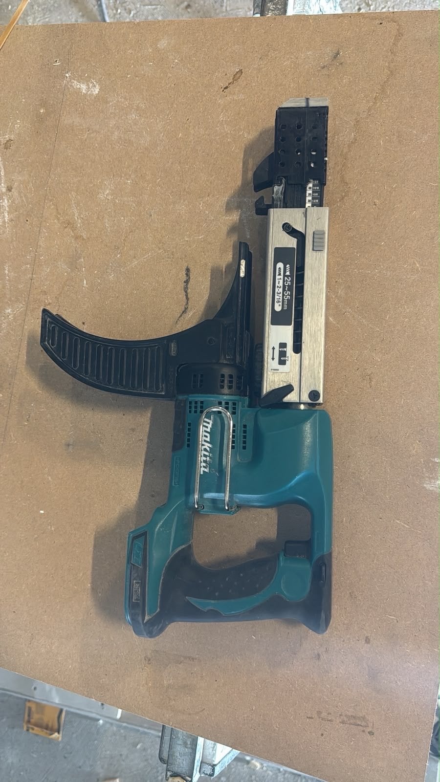 Makita DFR550 accuschroefautomaat, Ophalen, Gebruikt