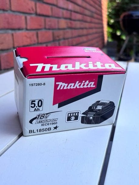 Makita accu BL1850B 5,0 Ah Li-ion 18V met LED indicatie, Ophalen of Verzenden, Nieuw, Overige typen