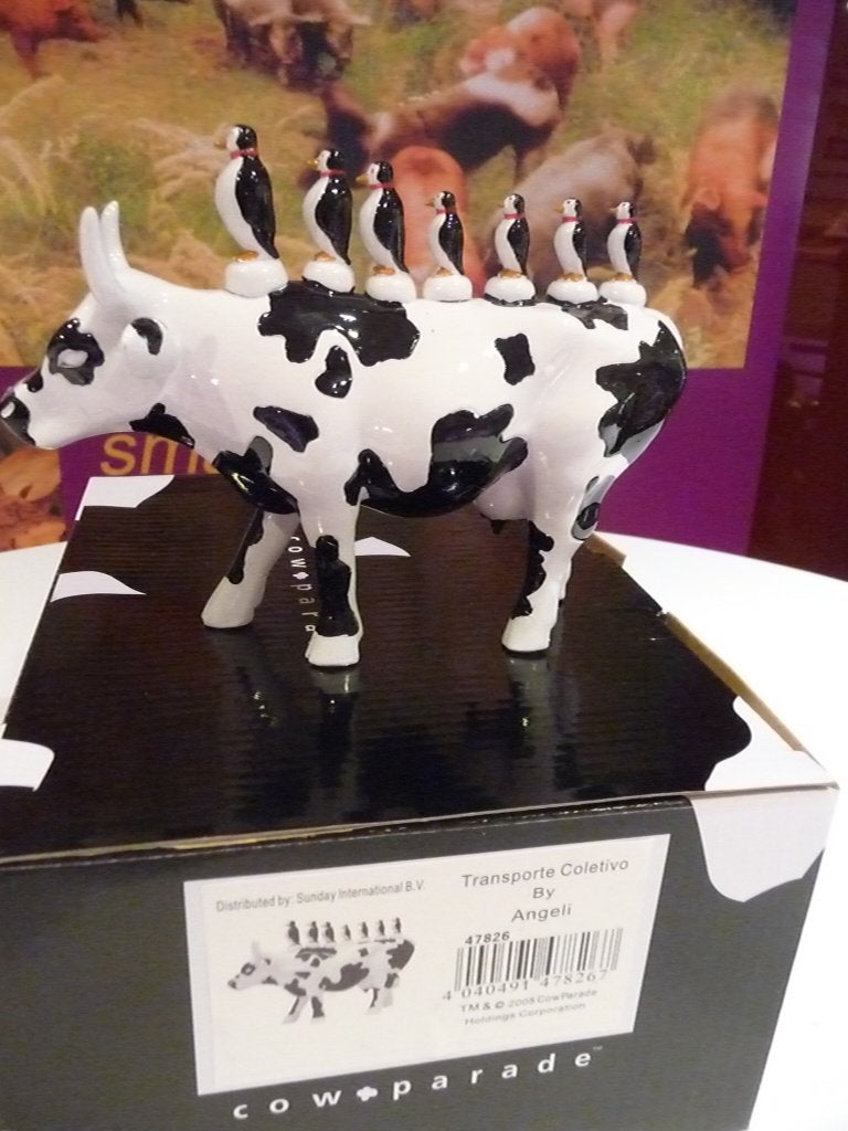 Nieuw Cow Parade koe Transporte Coletivo gratis verzending., Ophalen of Verzenden, Beeld