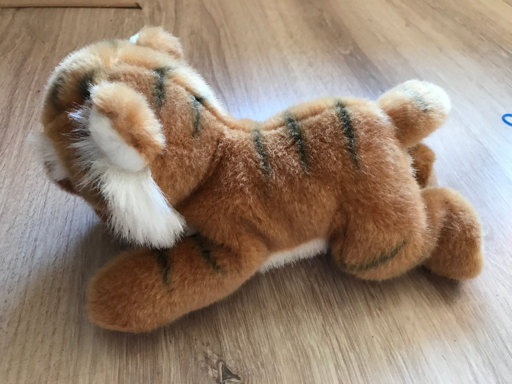 Aurora Classic grote Bengaalse tijger knuffel pluche 37 cm, Handgemaakt, Nieuw, Ophalen of Verzenden, Middelgroot (20 tot 80 cm)